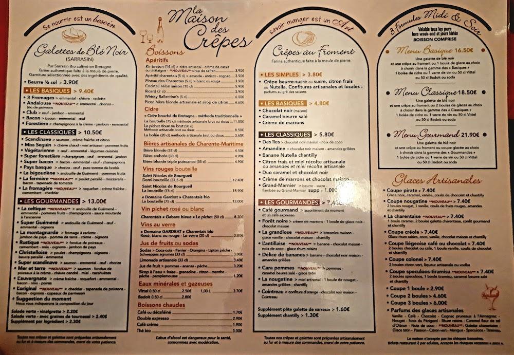 La Maison des Crêpes - Menu Image 2